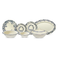 Azure Blossom Dinner Set – Timeless Floral Elegance for Refined Dining (22 / 30 / 43 PCS)