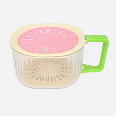 1Pc Handy Fruit Bowl with Detachable Drain Lid – Quick Rinse & Serve Bowl