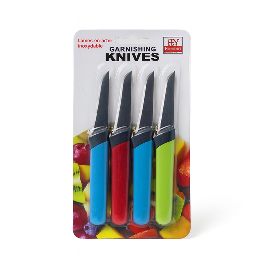 Homenere 4-Piece Garnishing Knife Set – DF 17