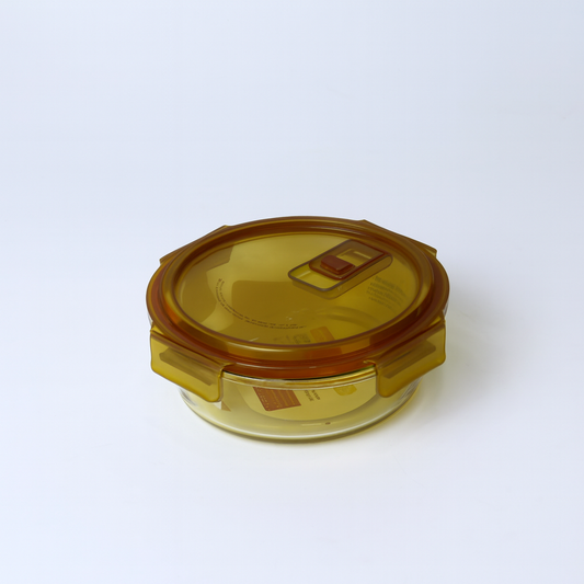 Round Glass Storage Container – 950ml – CSB-06 (Amber)