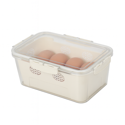 Storage Box with Drain Basket – Compact Fresh Keeper