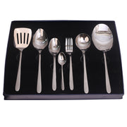 Elegant Silver 22-Piece Stainless Steel Cutlery Set – Premium Flatware with Gift Box - Habitt