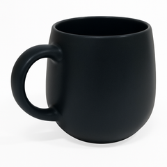 520ML Curved Ceramic Mug – Red, Beige, Grey, Blue & Dark Blue Variants