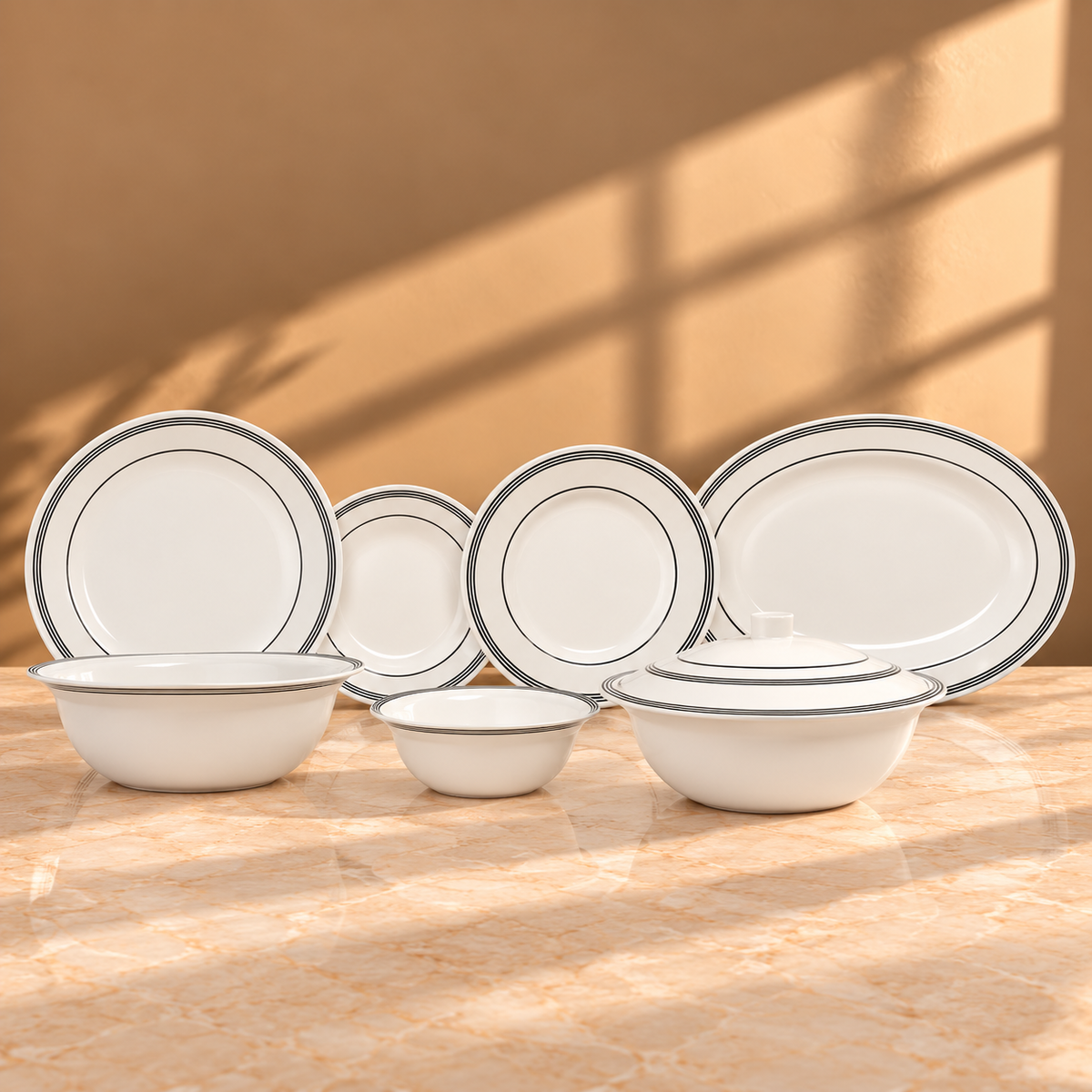Chroma Stripes Dinner Set