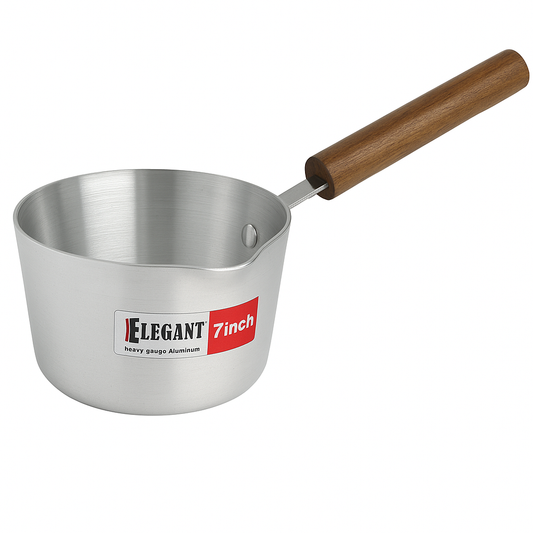Elegant Silver Milk Pan – Multiple Sizes (6, 7 & 8 Inch)