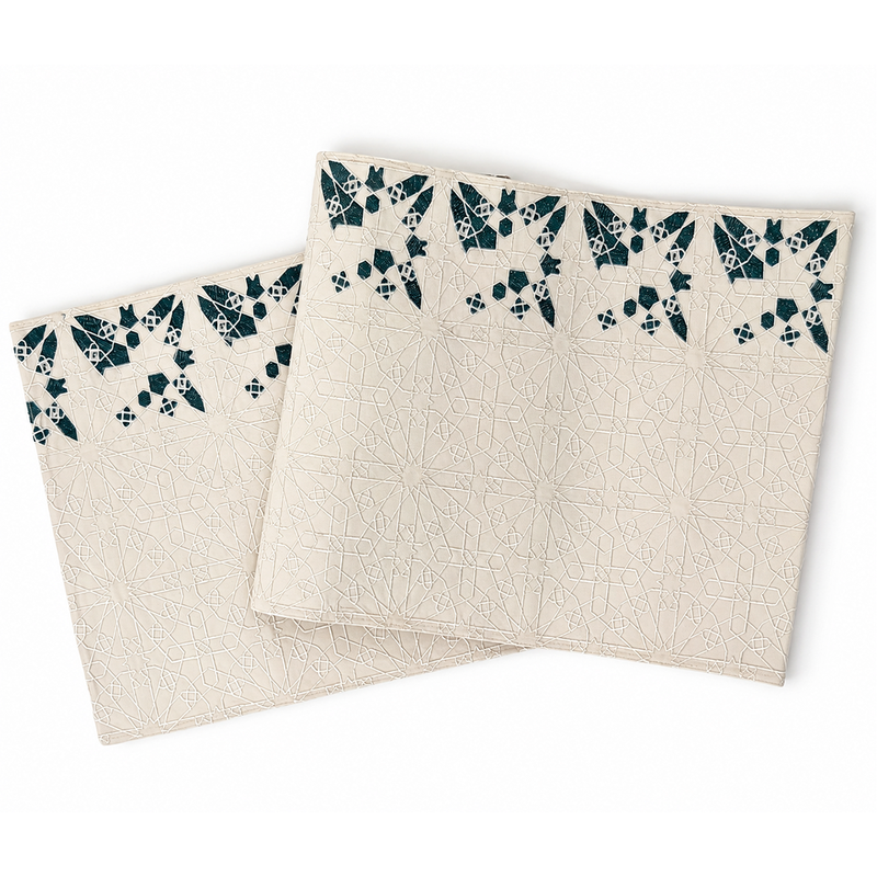Beige Embroidered Table Runner – Midnight Marrakech 26