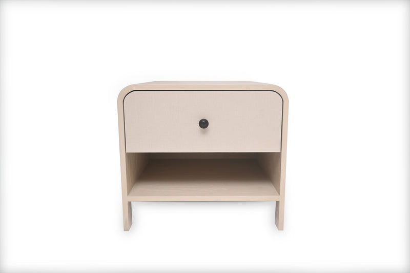 Harold Queen Bed – Solid Wood Frame with Upholstered Headboard - Habitt