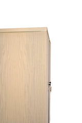 Harold 2-Door Wardrobe – Solid Wood with Cane Detailing