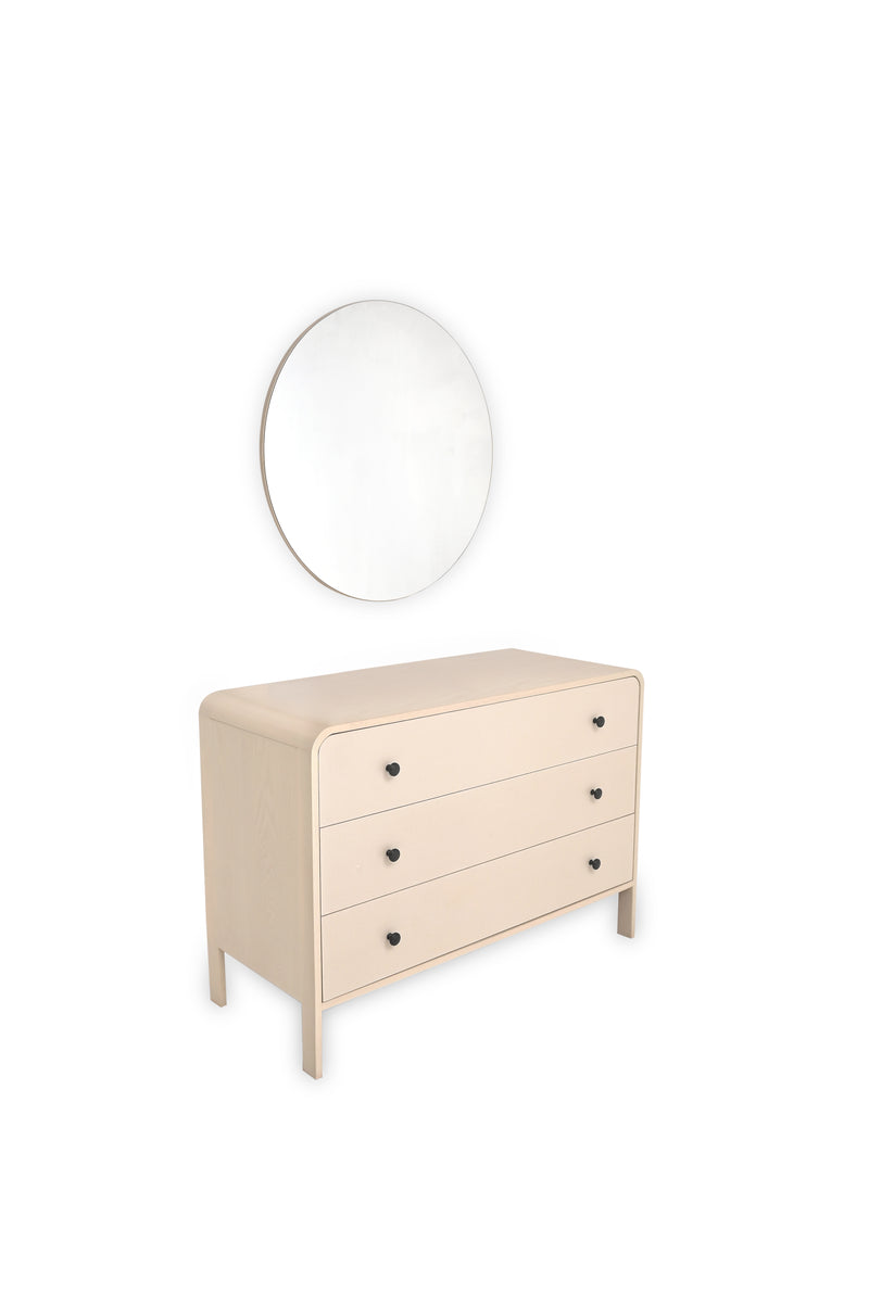 Harold Dresser – Solid Wood Finish with Woven Cane Detailing - Habitt