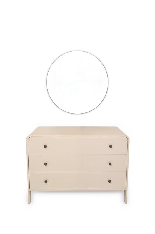 Harold Dresser – Solid Wood Finish with Woven Cane Detailing