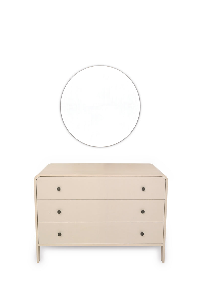 Harold Dresser – Solid Wood Finish with Woven Cane Detailing - Habitt