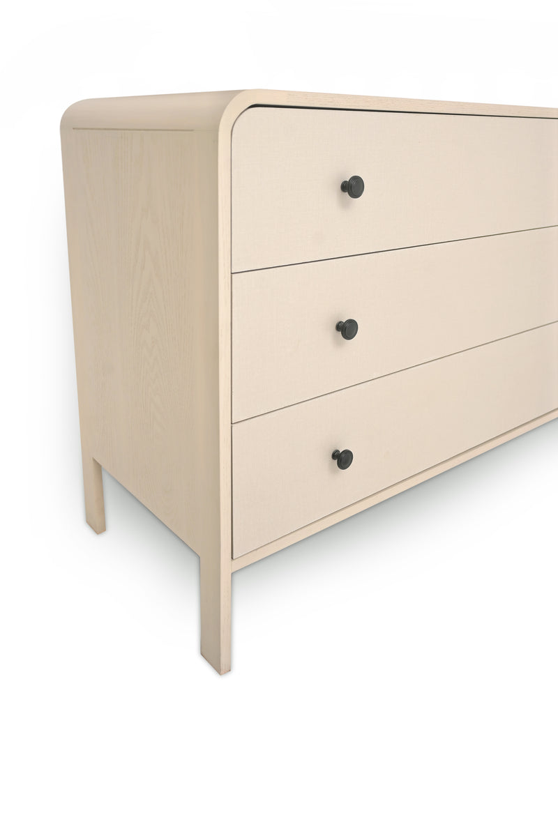 Harold Dresser – Solid Wood Finish with Woven Cane Detailing - Habitt