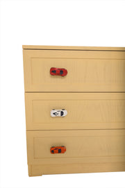 Wooden Cart Chester – Kids’ Chest of Drawers with Toy Car Handles - Habitt