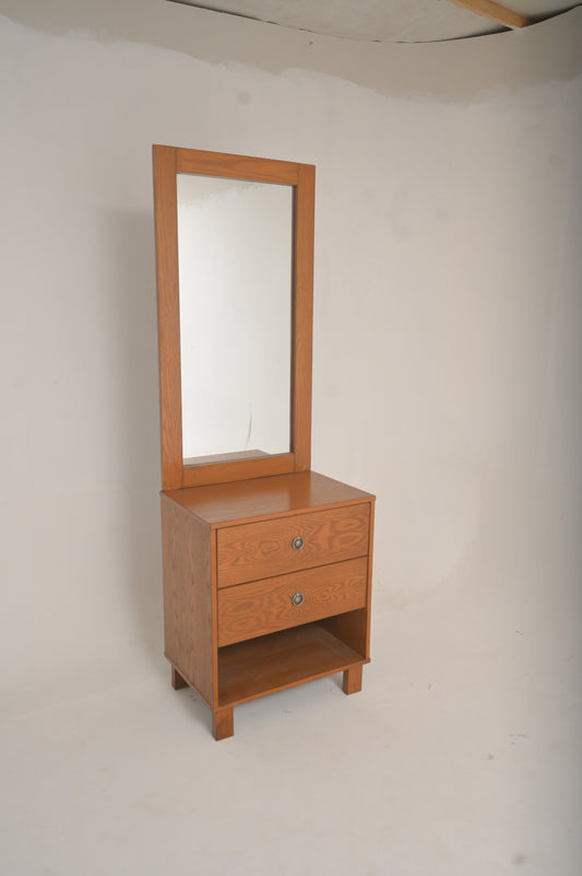 Harry Dresser – Solid Wood with Upholstered Drawer Panels