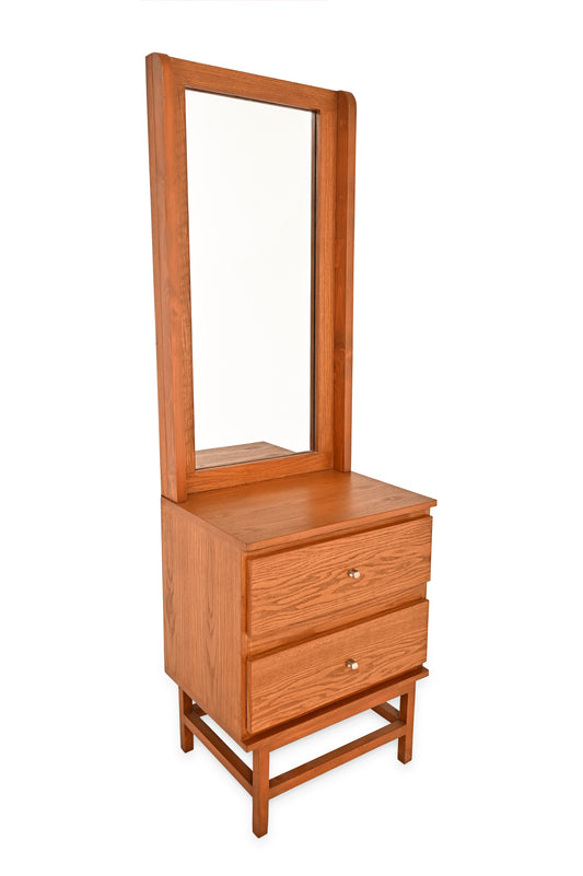 Harry N Dresser – Modern Wooden Vanity with Mirror & Storage Drawers