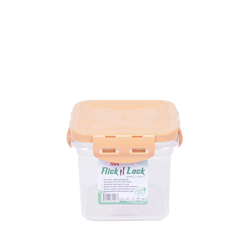 1pc Flick N Lock Small – 750 ml Airtight Food Storage Container - Habitt
