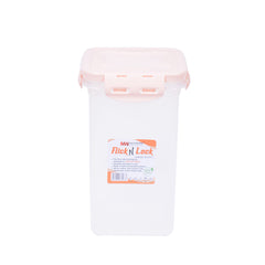 1pc Flick & Lock Large – 1800 ml Airtight Food Storage Jar (White, Pink, Beige, Grey Lid Options)