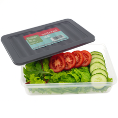 Fresh Box 1200ml – Airtight Food Storage Container with Lid (White/Grey)