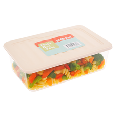 Fresh Box 1200ml – Airtight Food Storage Container with Lid (White/Grey)
