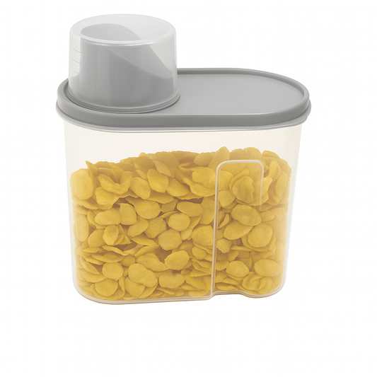 Airtight Cereal Jar – Small Food Storage Container with Pouring Spout