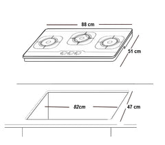 Buy Now Glamgas Galaxy-11 Hob | Built-In Oven And Hobs At Low Price Pk