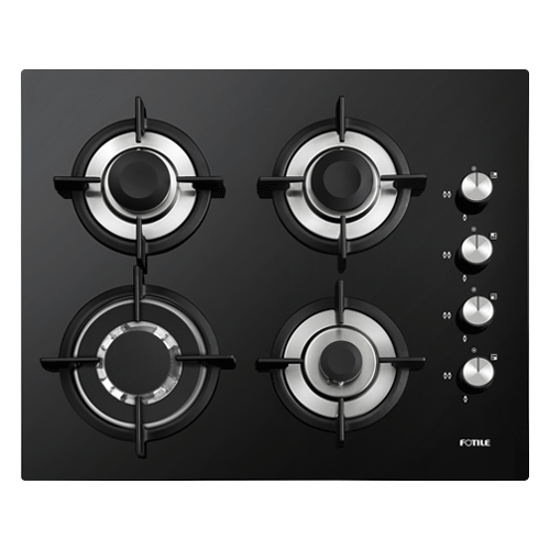 GAS HOB 4 LOHAS BURNERS GLASS TOP GLG60409