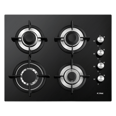 GAS HOB 4 LOHAS BURNERS GLASS TOP GLG60409