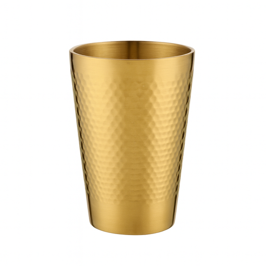 Hammered Cup – 350ml (Gold Finish)