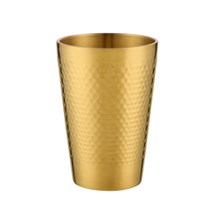Hammered Cup – 350ml (Gold Finish)