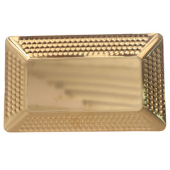Rect Tray Gold – Embossed Metallic Serving Tray