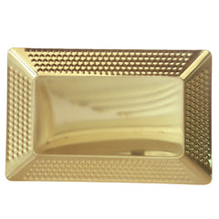 Rect Tray Gold – Embossed Metallic Serving Tray