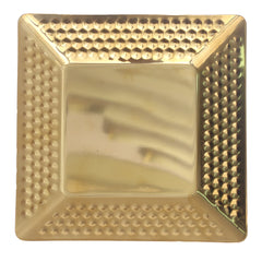Square Tray Gold – Embossed Metallic Serveware