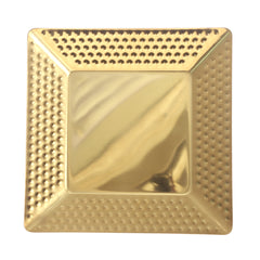 Square Tray Gold – Embossed Metallic Serveware