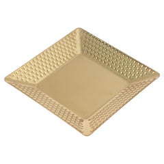 Square Tray Gold – Embossed Metallic Serveware