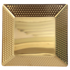 Square Tray Gold – Embossed Metallic Serveware