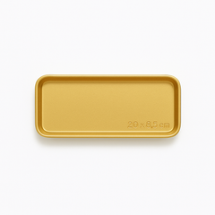 Gold Finish Stainless Steel Barbecue & Flat Plates – Multiple Sizes for Serving Snacks, BBQ & Meals