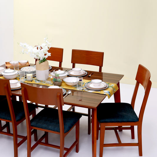 Harry dining 6 person with 6 chairs