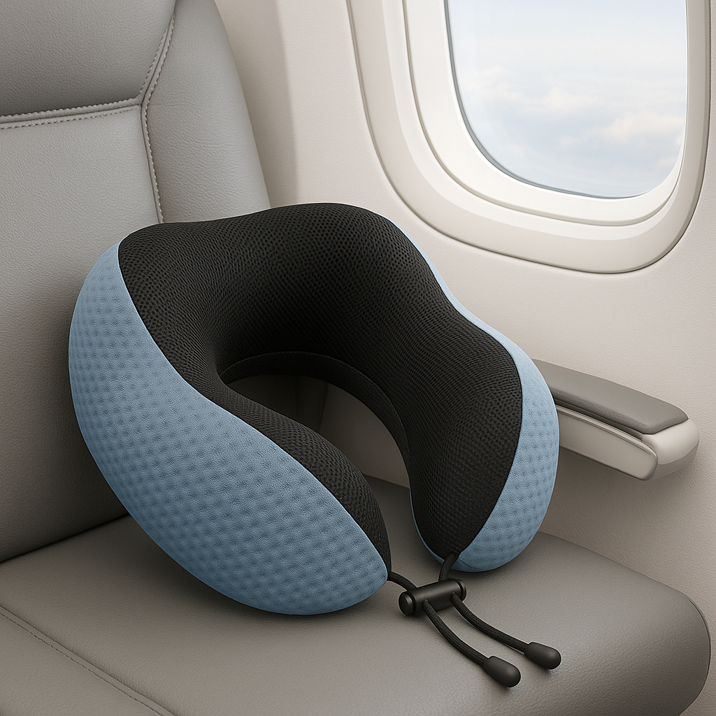 Travel Neck Pillow – Variant: Blue, Green, Grey, Pink