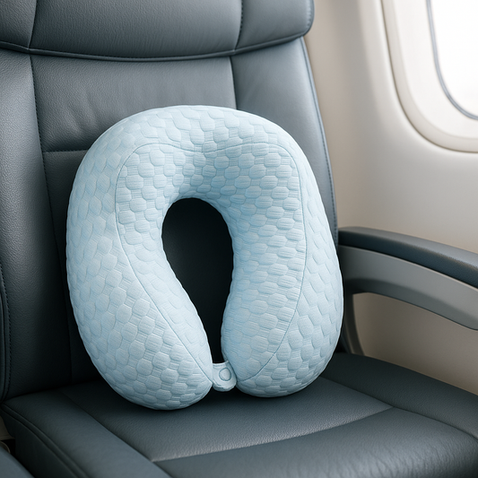 Travel Neck Pillow – Variant: Blue, Brown, Pink, Yellow