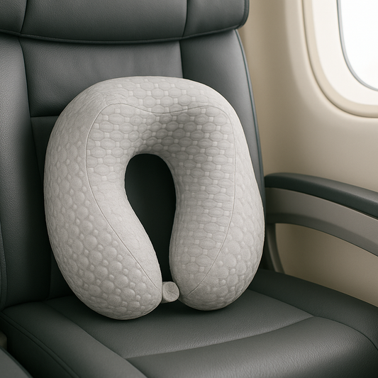 Travel Neck Pillow – Variant: Blue, Brown, Pink, Yellow