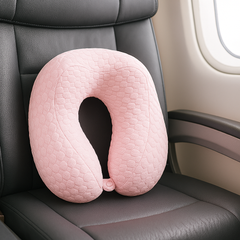 Travel Neck Pillow – Variant: Blue, Brown, Pink, Yellow