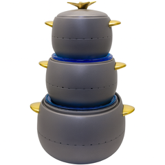 Exclusive 3-Piece Hotpot Set – Elegant Insulated Food Warmers