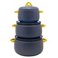 Exclusive 3-Piece Hotpot Set – Elegant Insulated Food Warmers