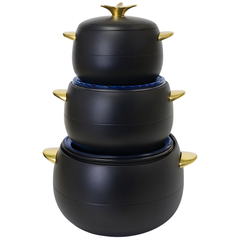 Exclusive 3-Piece Hotpot Set – Elegant Insulated Food Warmers