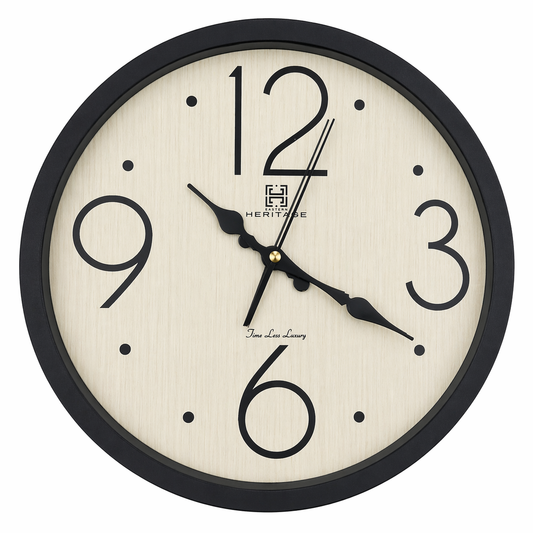 HERITAGE Wall Clock OXFORD 14" – Classic Silent Wall Clock - Habitt