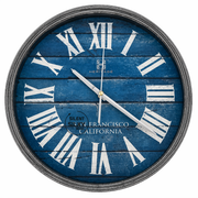 Heritage Oxford 14-Inch Retro Wall Clock – Rustic Amber Dial with Bold Vintage Numerals - Habitt