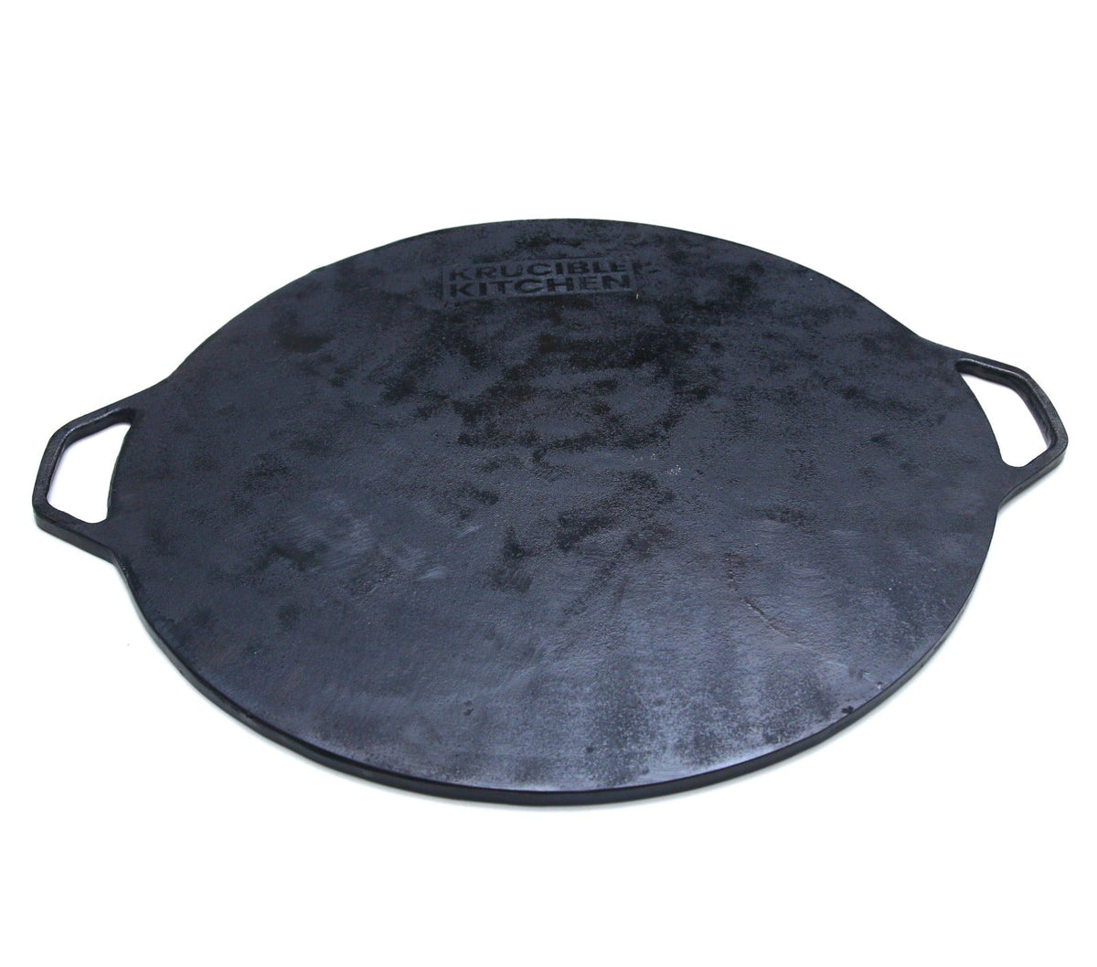 Cast Iron Tawa 15 Inch (38 CM) Naturally Non Stick, Seasoned. Krucible Kitchen