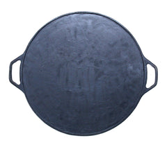 Cast Iron Tawa 15 Inch (38 CM) Naturally Non Stick, Seasoned. Krucible Kitchen