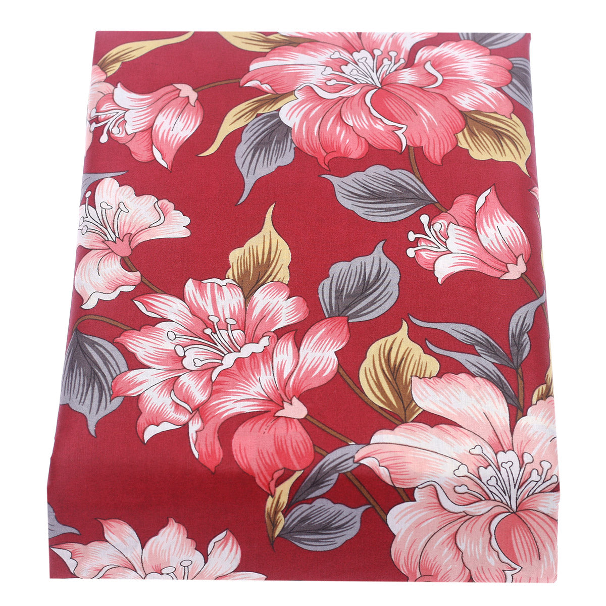 Pink Florals Double Bed Sheet 90x94"