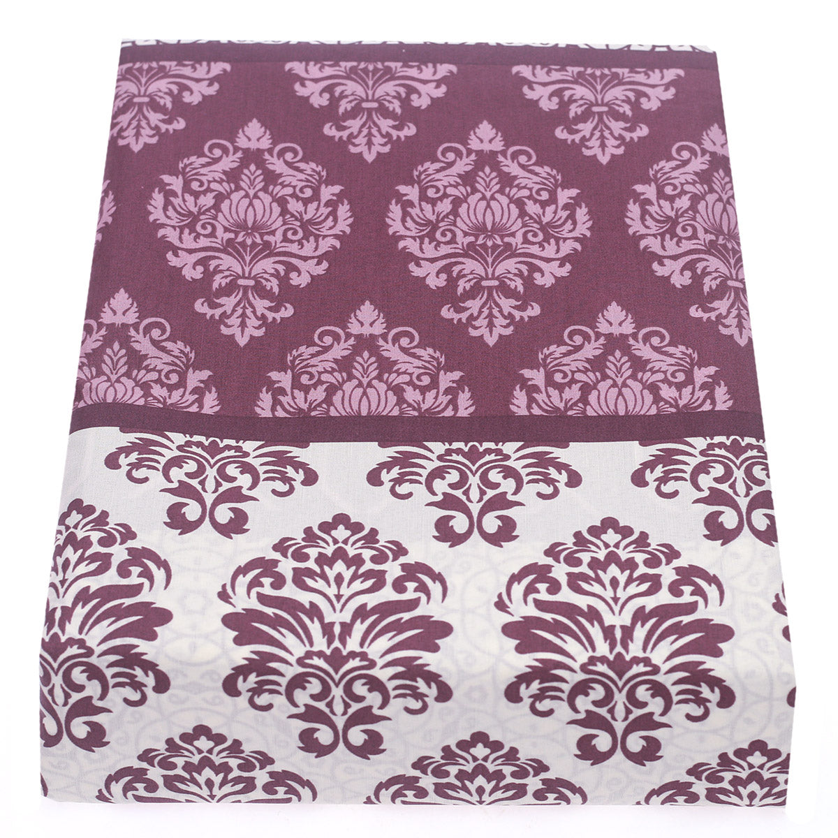 Damask pattern Double Bedsheet 90x94"